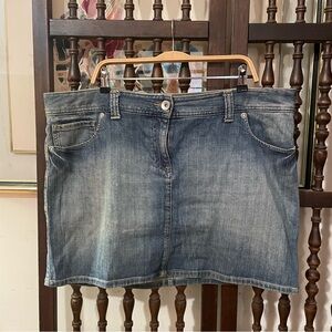 TOMMY HILFIGER Vintage Y2K Denim Mini Skirt Plus Size 18